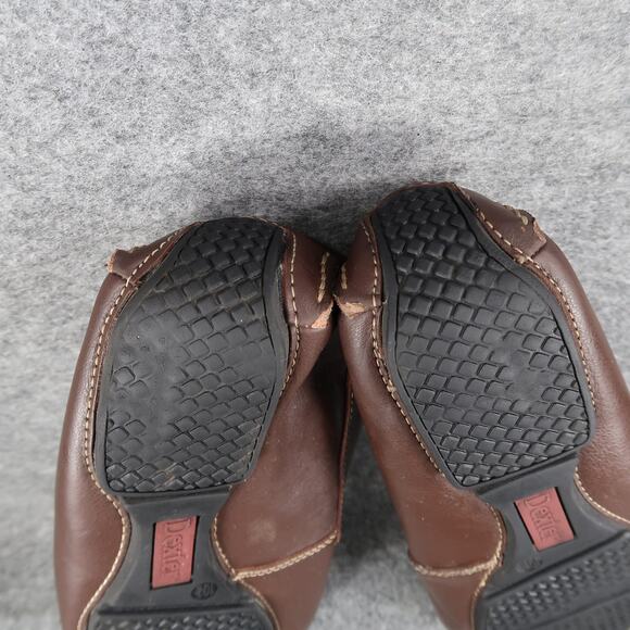 Dexter Shoes Mens 10.5 Casual Loafer Slip On Leather Brown Moc Toe Driving Flats main image 4